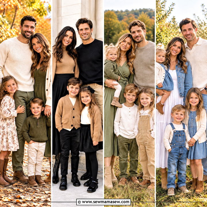 15 Fall Neutral Outfits Family Pictures Cozy Photo Picks