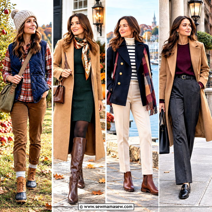 15 Fall New England Outfits for Women: Cozy Coastal Charm