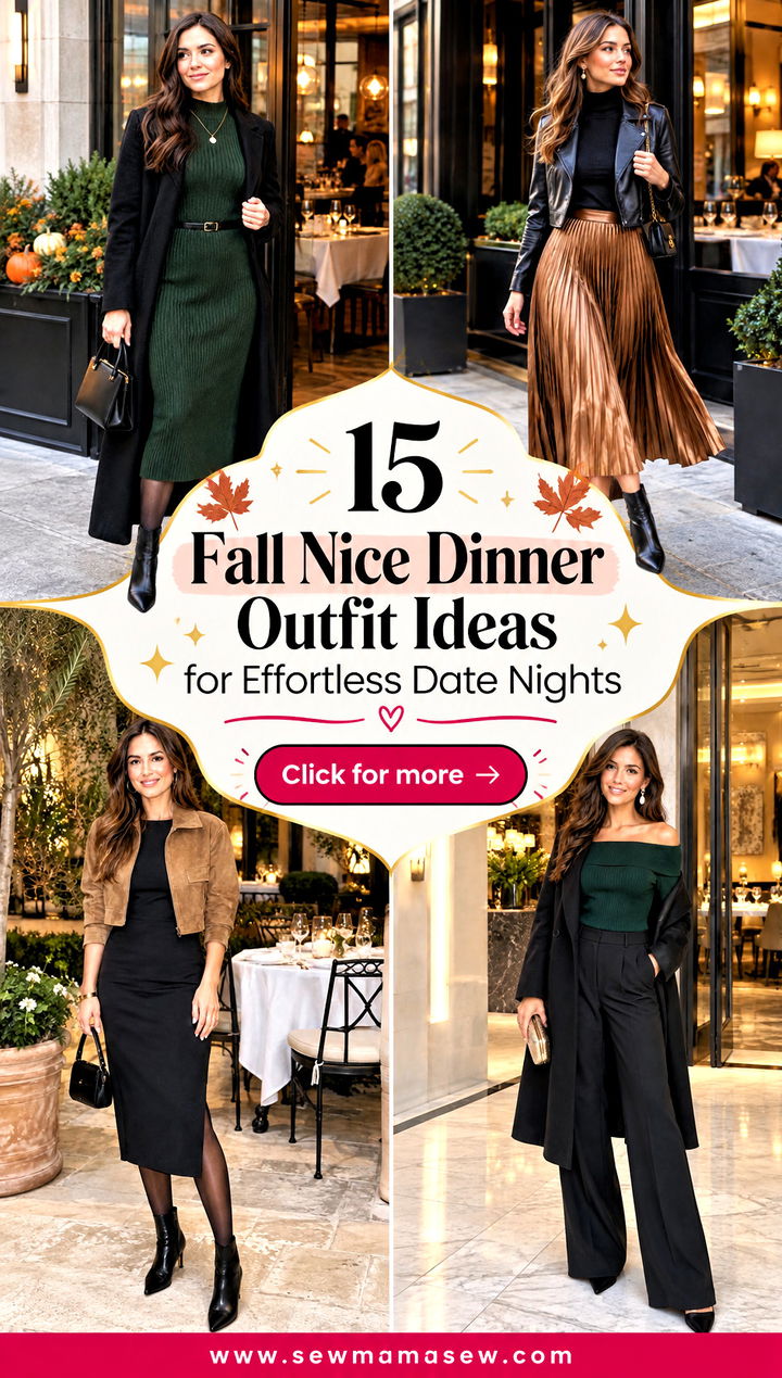 15 Fall Nice Dinner Outfit Ideas for Effortless Date Nights - 15 Fall Nice Dinner Outfit Ideas for Effortless Date Nights