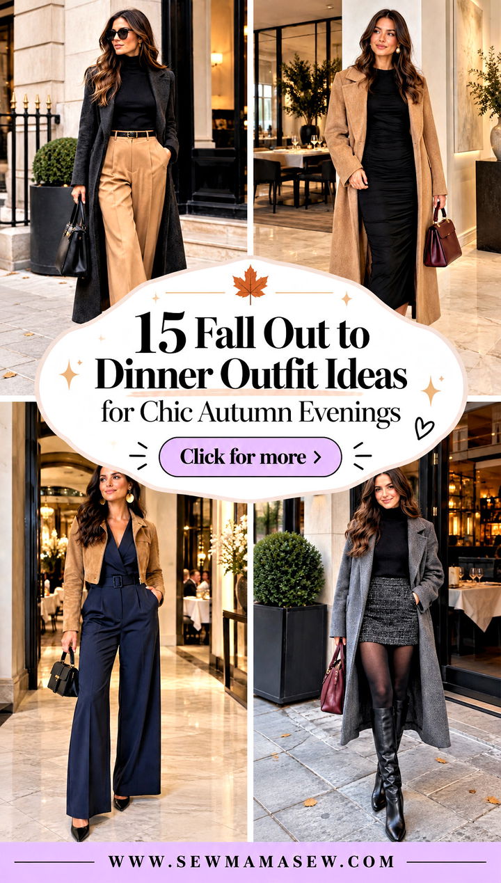 15 Fall Out to Dinner Outfit Ideas for Chic Autumn Evenings - 15 Fall Out to Dinner Outfit Ideas for Chic Autumn Evenings