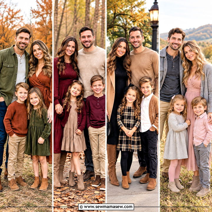 15 Fall Outdoor Family Photo Outfit Ideas for Cozy Memories