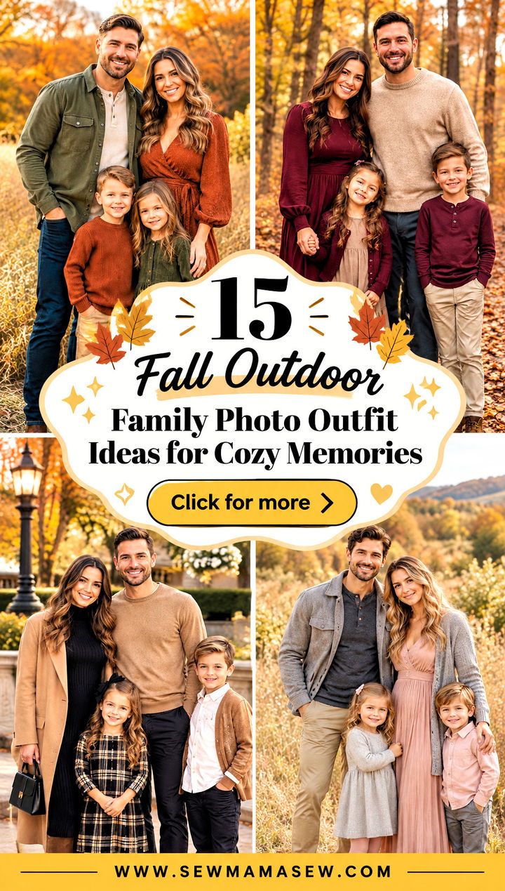 15 Fall Outdoor Family Photo Outfit Ideas for Cozy Memories - 15 Fall Outdoor Family Photo Outfit Ideas for Cozy Memories