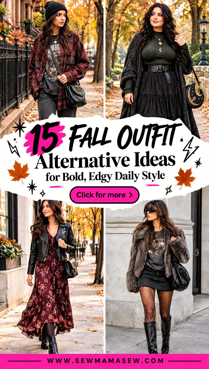 15 Fall Outfit Alternative Ideas for Bold Edgy Daily Style - 15 Fall Outfit Alternative Ideas for Bold, Edgy Daily Style