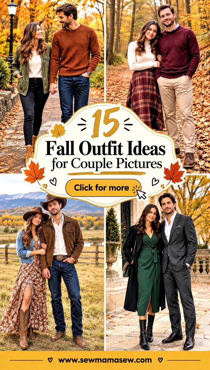 15 Fall Outfit Ideas for Couple Pictures Charming Cozy Looks - 15 Fall Outfit Ideas for Couple Pictures: Charming Cozy Looks