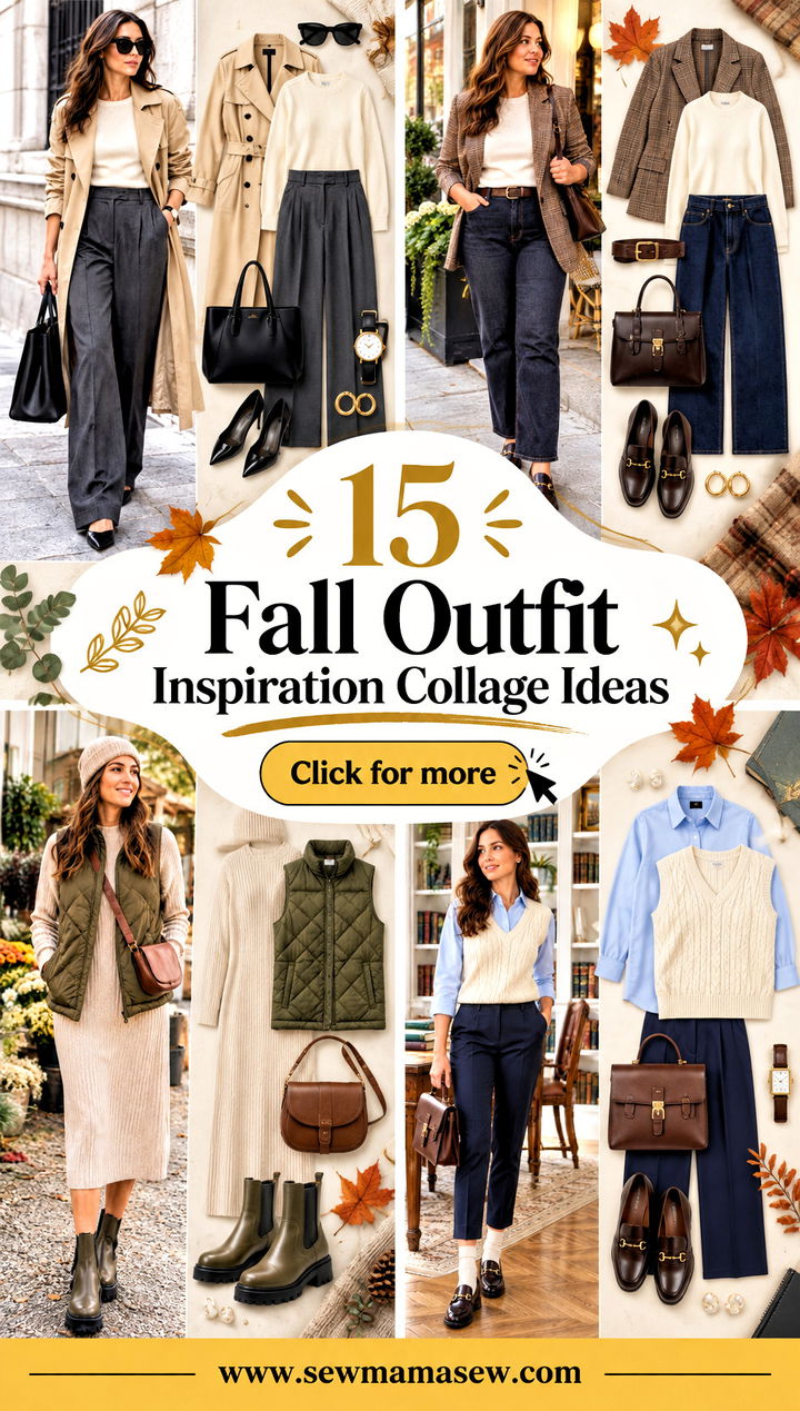 15 Fall Outfit Inspiration Collage Ideas Cozy Everyday Chic - 15 Fall Outfit Inspiration Collage Ideas: Cozy Everyday Chic