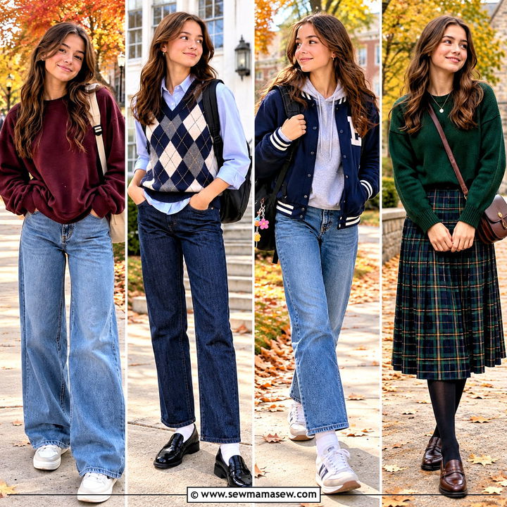 15 Fall Outfit Inspiration Ideas for Teens: Cozy School Style