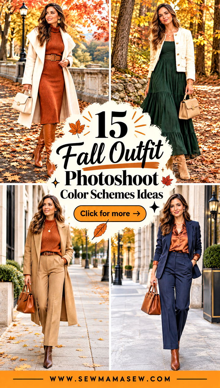 15 Fall Outfit Photoshoot Color Schemes Ideas Cozy Palettes - 15 Fall Outfit Photoshoot Color Schemes Ideas: Cozy Palettes