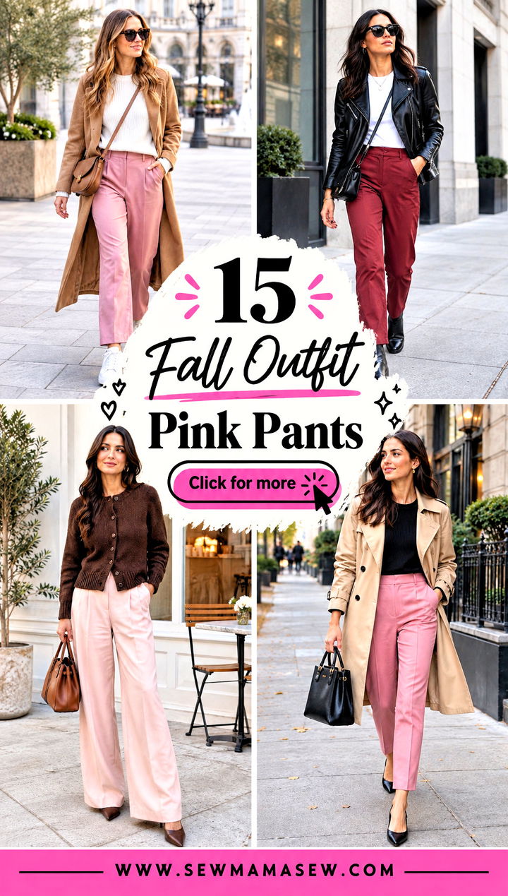 15 Fall Outfit Pink Pants Fresh Color for Your Everyday Style - 15 Fall Outfit Pink Pants: Fresh Color for Your Everyday Style