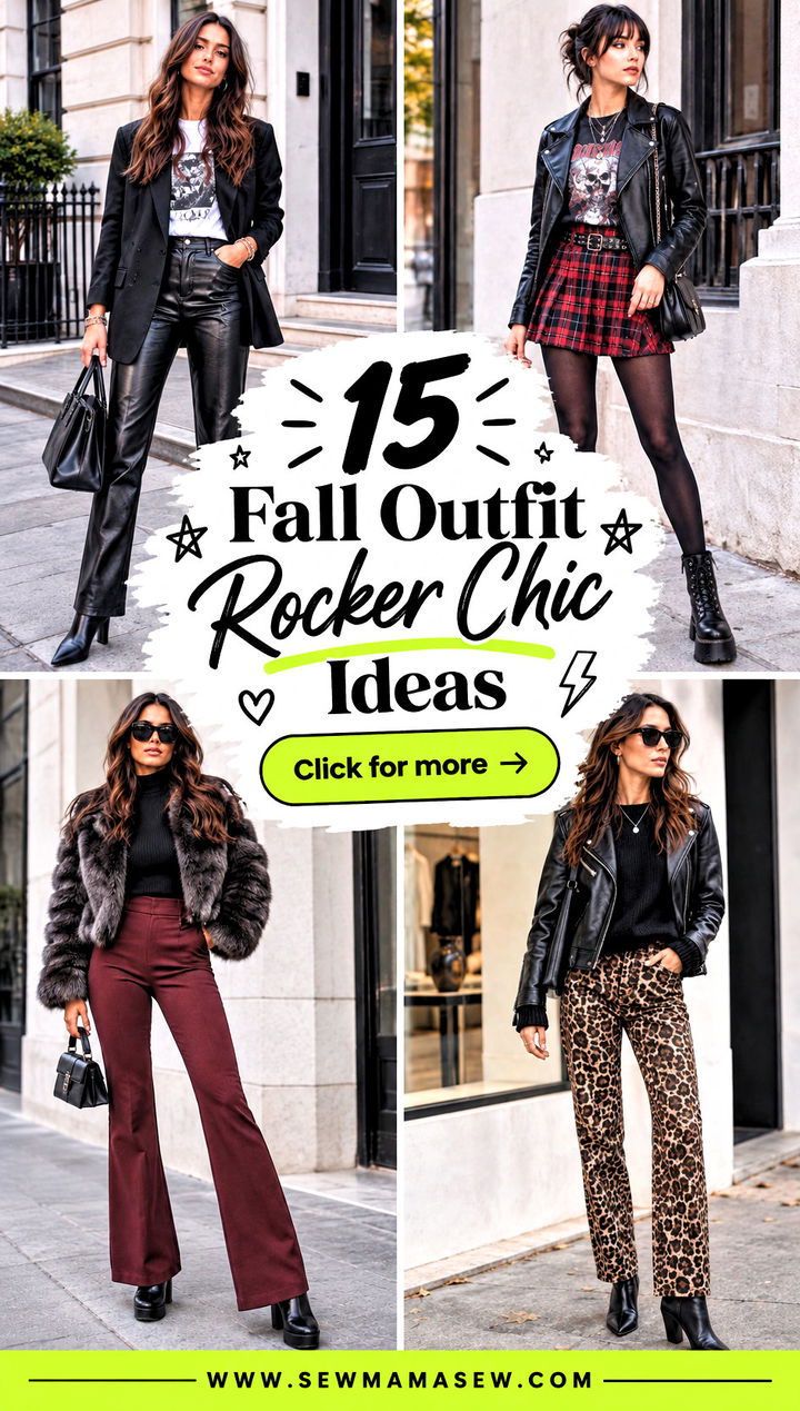 15 Fall Outfit Rocker Chic Ideas Edgy Layers for Cool Nights - 15 Fall Outfit Rocker Chic Ideas: Edgy Layers for Cool Nights