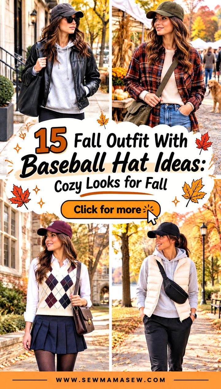 15 Fall Outfit With Baseball Hat Ideas Cozy Looks for Fall - 15 Fall Outfit With Baseball Hat Ideas: Cozy Looks for Fall