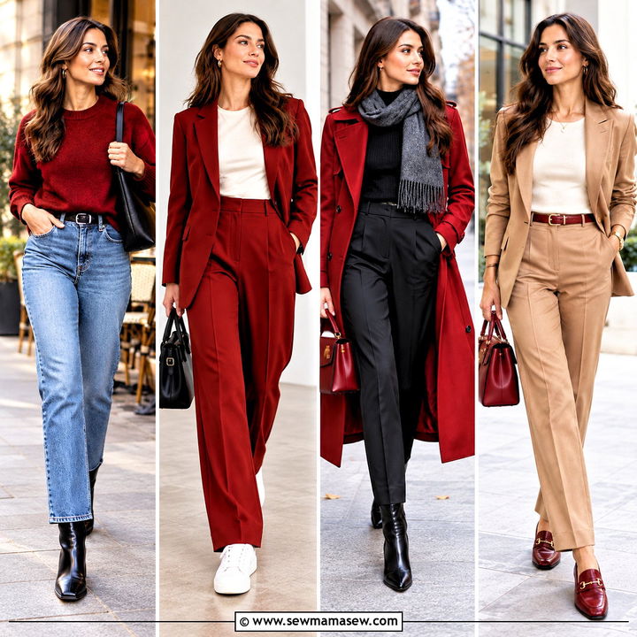 15 Fall Outfits 2026 Cherry Red Looks for a Bold Wardrobe