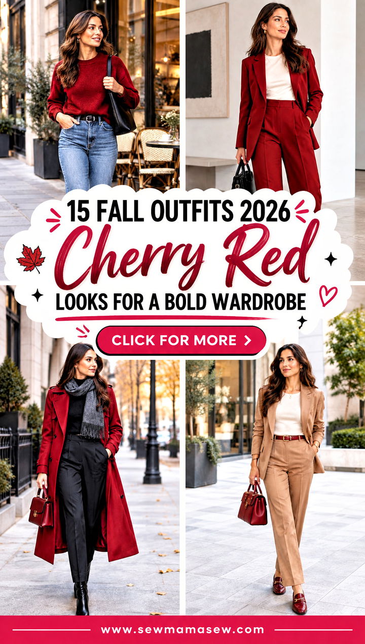 15 Fall Outfits 2026 Cherry Red Looks for a Bold Wardrobe - 15 Fall Outfits 2026 Cherry Red Looks for a Bold Wardrobe