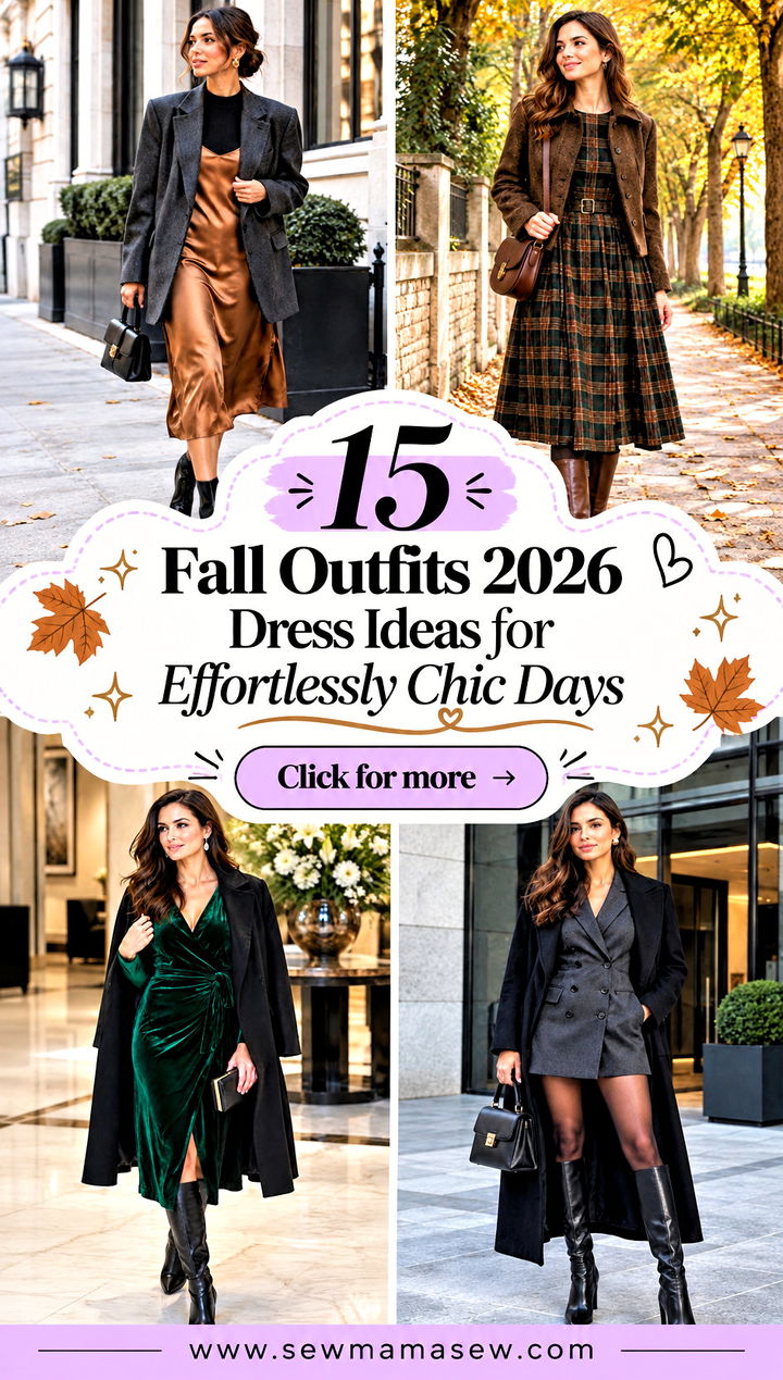 15 Fall Outfits 2026 Dress Ideas for Effortlessly Chic Days - 15 Fall Outfits 2026 Dress Ideas for Effortlessly Chic Days