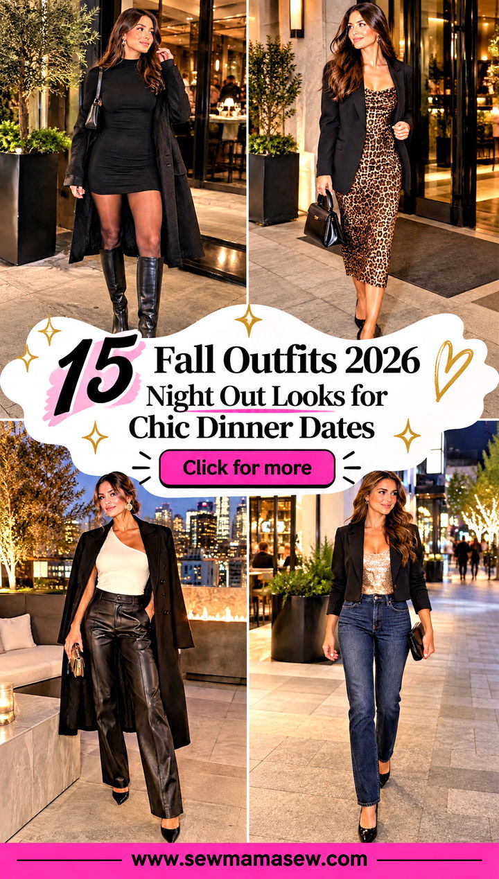 15 Fall Outfits 2026 Night Out Looks for Chic Dinner Dates - 15 Fall Outfits 2026 Night Out Looks for Chic Dinner Dates