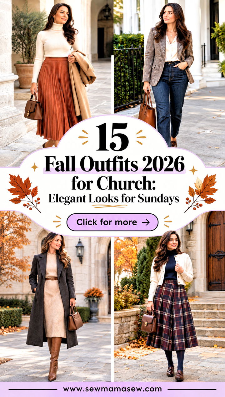 15 Fall Outfits 2026 for Church Elegant Looks for Sundays - 15 Fall Outfits 2026 for Church: Elegant Looks for Sundays