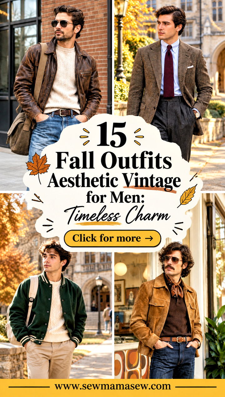 15 Fall Outfits Aesthetic Vintage for Men Timeless Charm - 15 Fall Outfits Aesthetic Vintage for Men: Timeless Charm