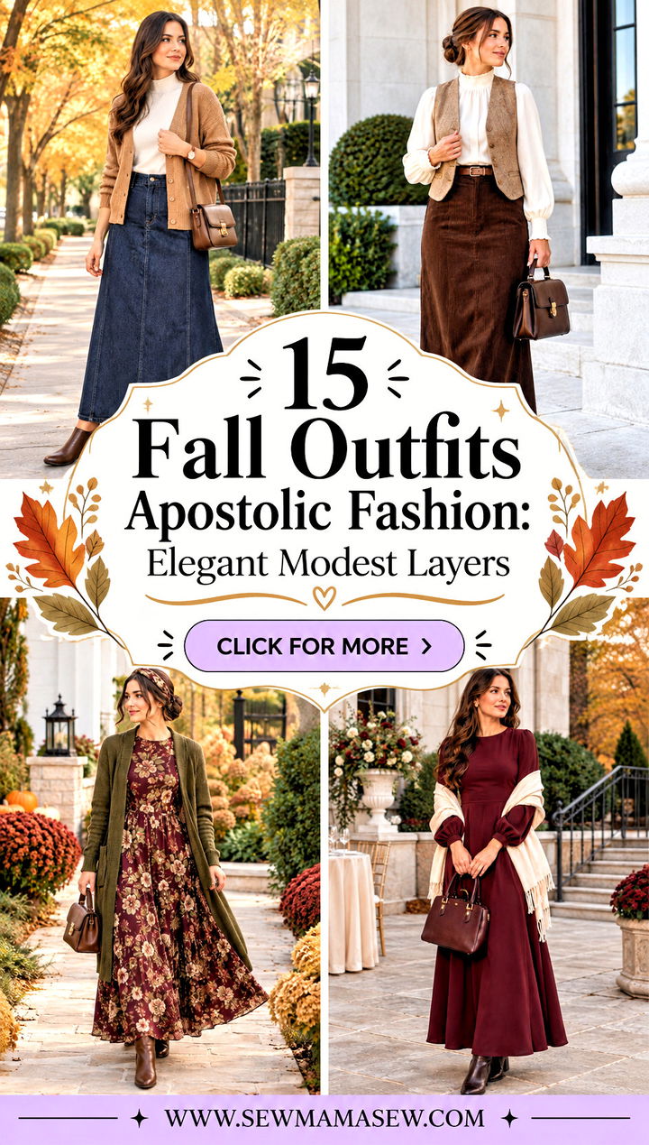 15 Fall Outfits Apostolic Fashion Elegant Modest Layers - 15 Fall Outfits Apostolic Fashion: Elegant Modest Layers