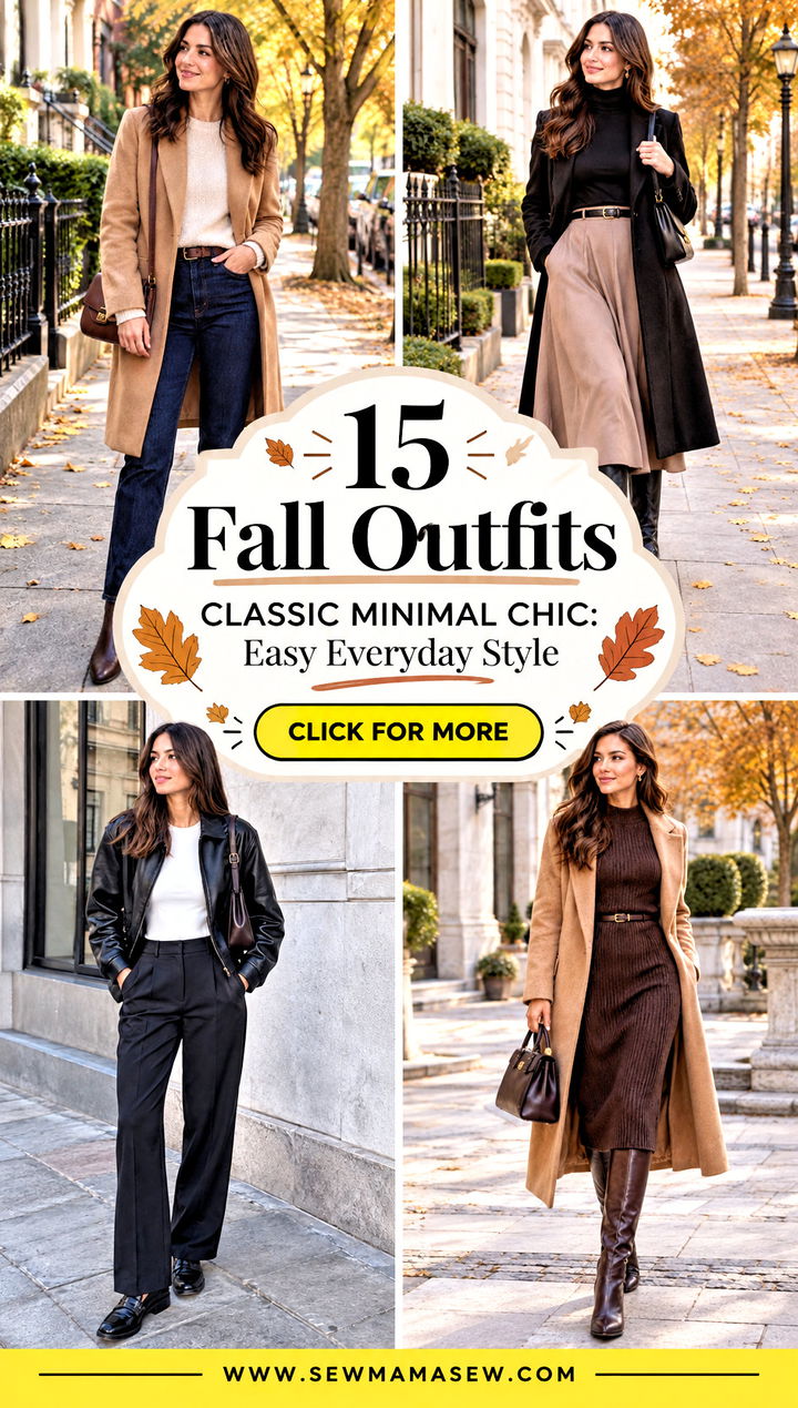 15 Fall Outfits Classic Minimal Chic Easy Everyday Style - 15 Fall Outfits Classic Minimal Chic: Easy Everyday Style