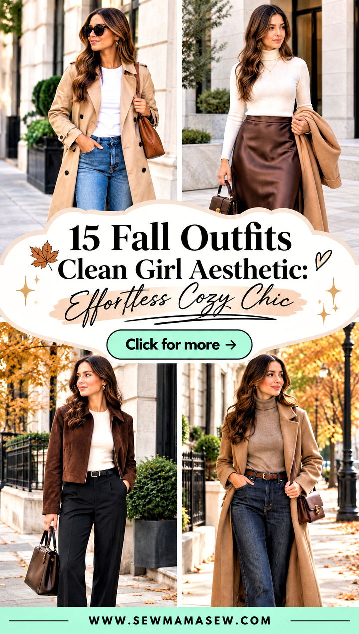 15 Fall Outfits Clean Girl Aesthetic Effortless Cozy Chic - 15 Fall Outfits Clean Girl Aesthetic: Effortless Cozy Chic