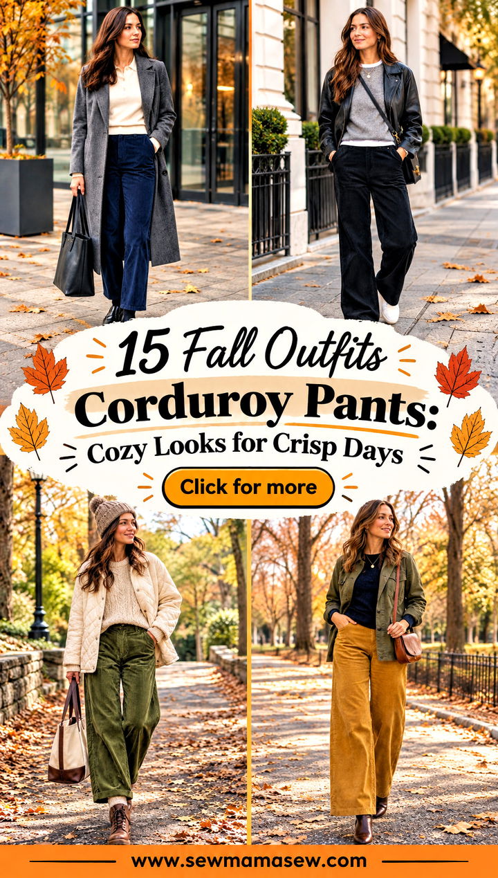 15 Fall Outfits Corduroy Pants Cozy Looks for Crisp Days - 15 Fall Outfits Corduroy Pants: Cozy Looks for Crisp Days