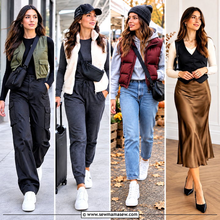 15 Fall Outfits Cropped Vest: Clever Layers for Cool Days