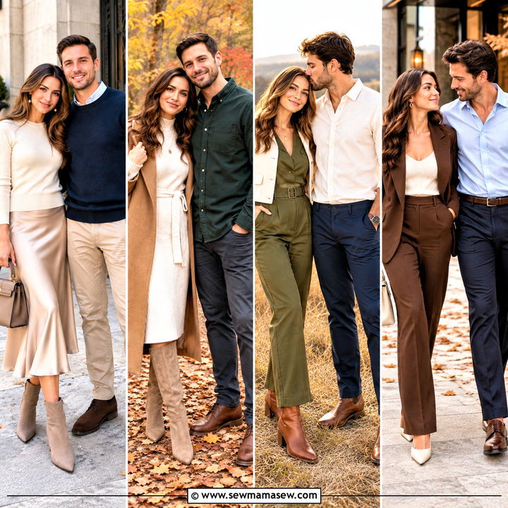 15 Fall Outfits Engagement Photos: Romantic Autumn Looks