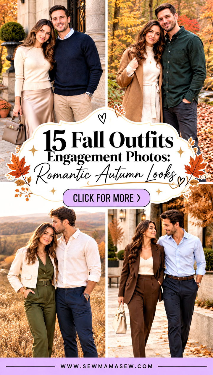 15 Fall Outfits Engagement Photos Romantic Autumn Looks - 15 Fall Outfits Engagement Photos: Romantic Autumn Looks