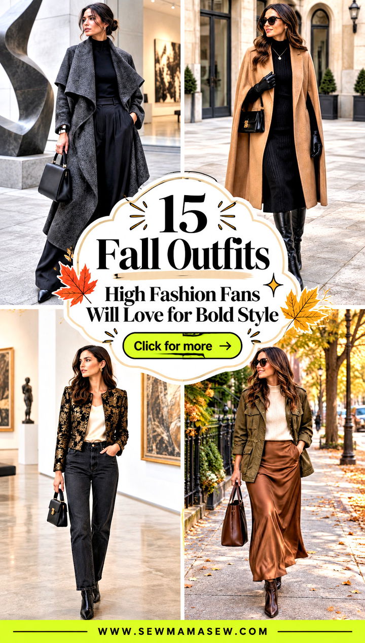 15 Fall Outfits High Fashion Fans Will Love for Bold Style - 15 Fall Outfits High Fashion Fans Will Love for Bold Style