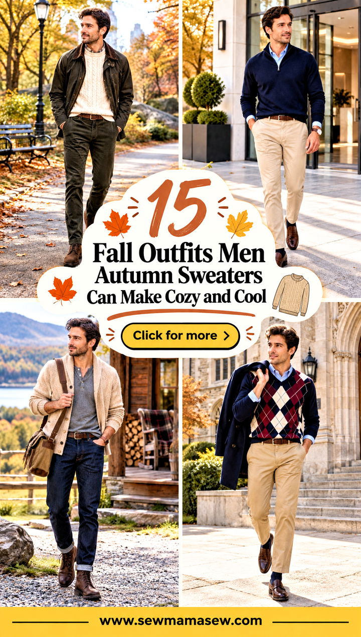 15 Fall Outfits Men Autumn Sweaters Can Make Cozy and Cool - 15 Fall Outfits Men Autumn Sweaters Can Make Cozy and Cool