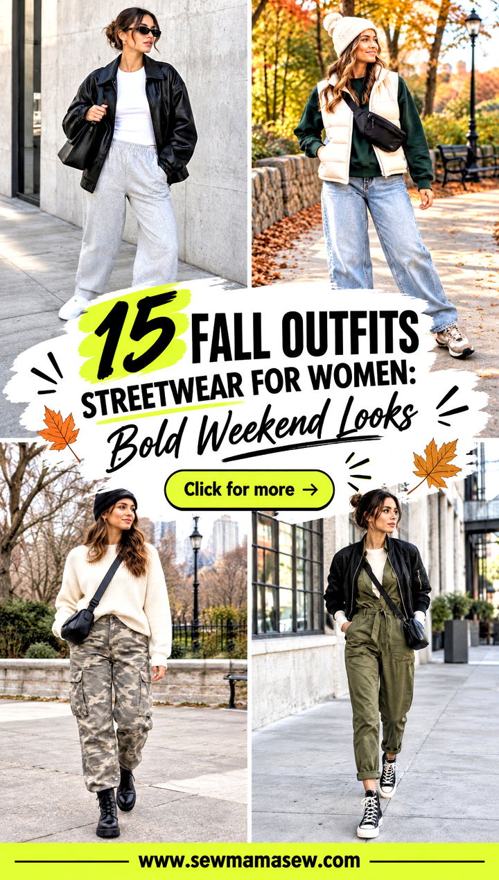 15 Fall Outfits Streetwear for Women Bold Weekend Looks - 15 Fall Outfits Streetwear for Women: Bold Weekend Looks