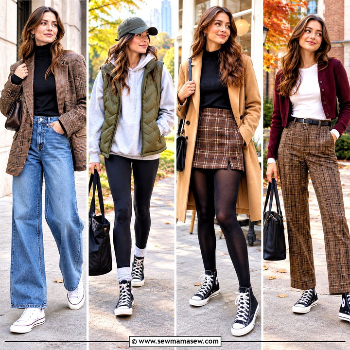 15 Fall Outfits With High Top Converse for Cool Weekends