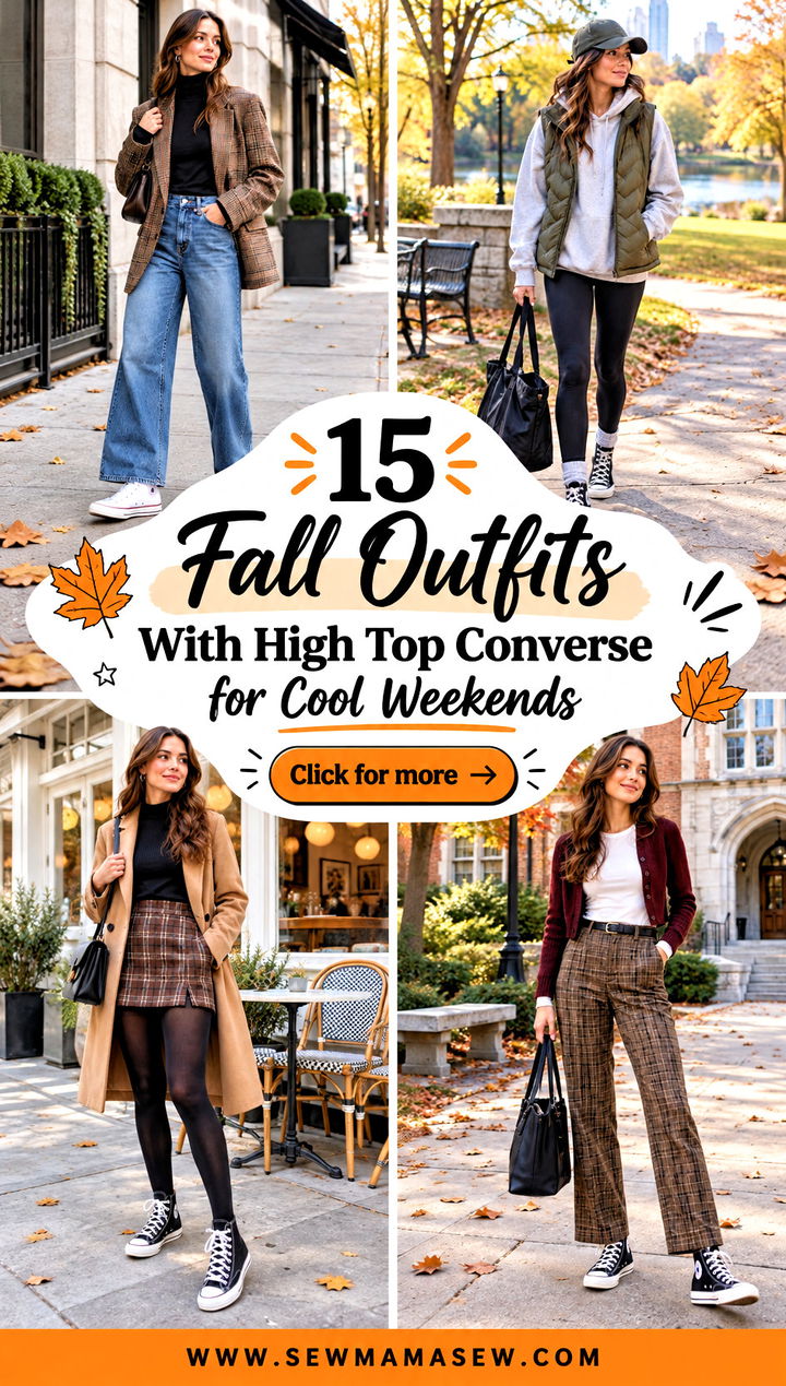15 Fall Outfits With High Top Converse for Cool Weekends - 15 Fall Outfits With High Top Converse for Cool Weekends