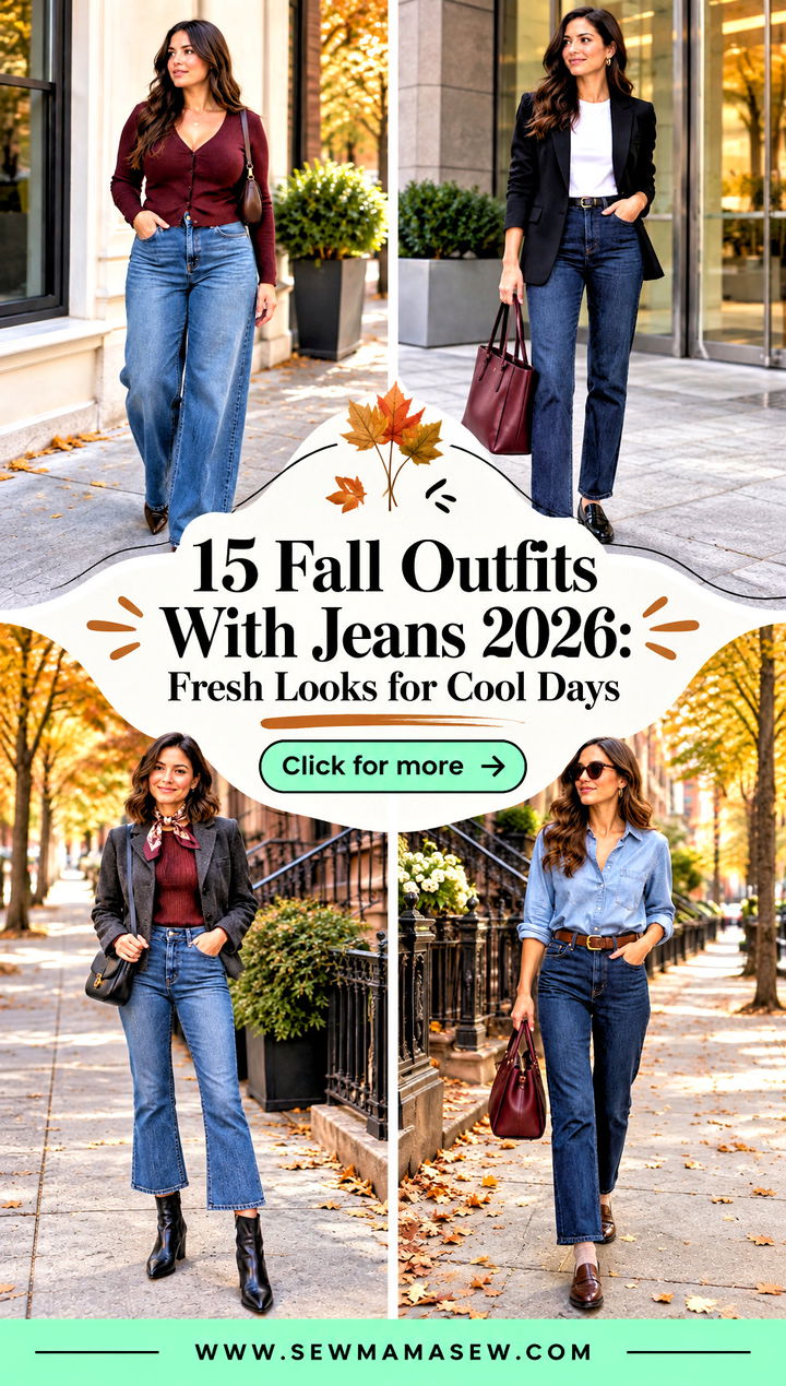 15 Fall Outfits With Jeans 2026 Fresh Looks for Cool Days - 15 Fall Outfits With Jeans 2026: Fresh Looks for Cool Days