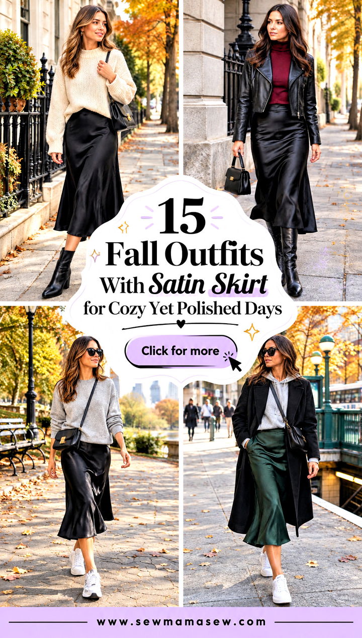 15 Fall Outfits With Satin Skirt for Cozy Yet Polished Days - 15 Fall Outfits With Satin Skirt for Cozy Yet Polished Days