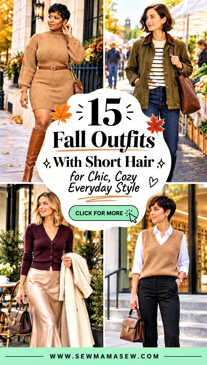15 Fall Outfits With Short Hair for Chic Cozy Everyday Style - 15 Fall Outfits With Short Hair for Chic, Cozy Everyday Style