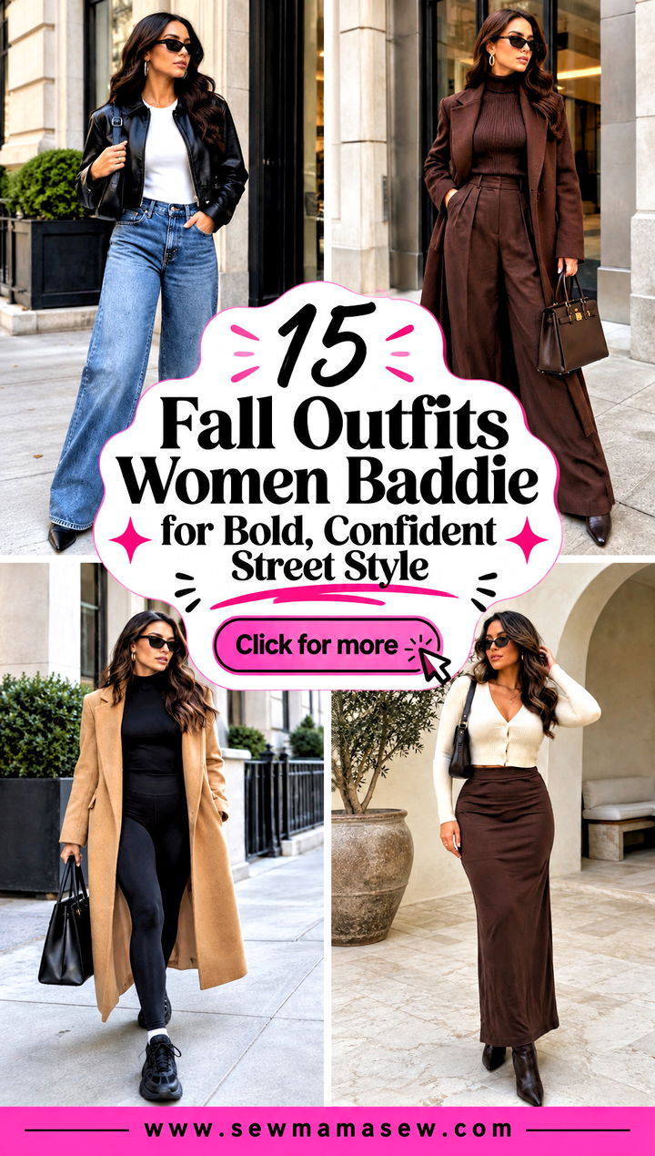 15 Fall Outfits Women Baddie for Bold Confident Street Style - 15 Fall Outfits Women Baddie for Bold, Confident Street Style