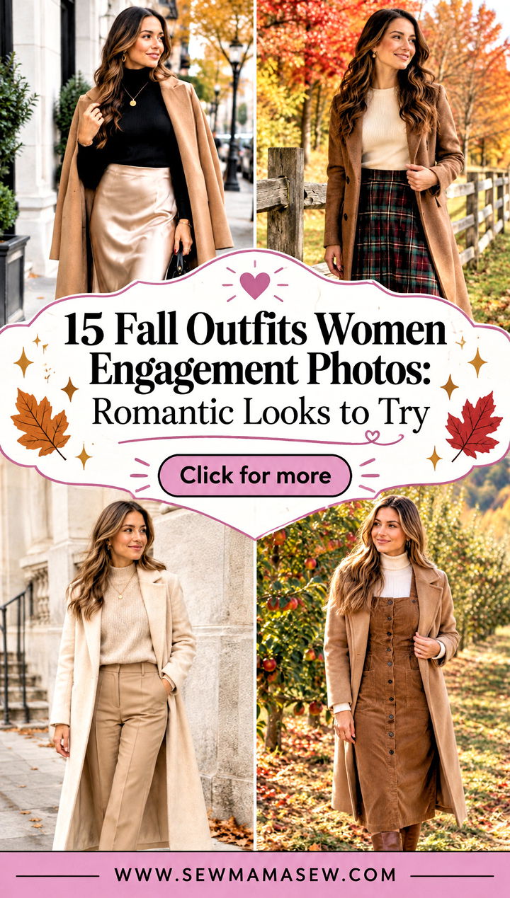 15 Fall Outfits Women Engagement Photos Romantic Looks to Try - 15 Fall Outfits Women Engagement Photos: Romantic Looks to Try