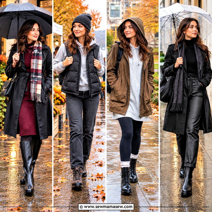 15 Fall Outfits Women Rainy Day: Cozy Looks for Wet Weather
