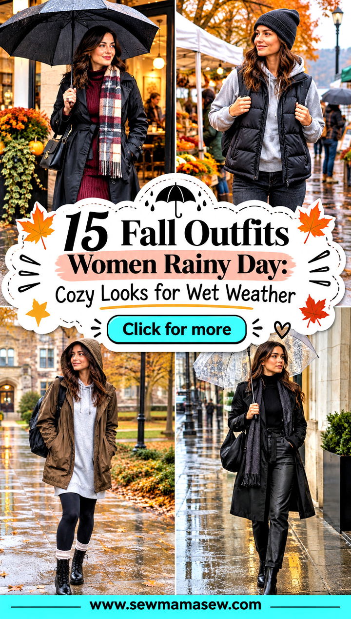 15 Fall Outfits Women Rainy Day Cozy Looks for Wet Weather - 15 Fall Outfits Women Rainy Day: Cozy Looks for Wet Weather
