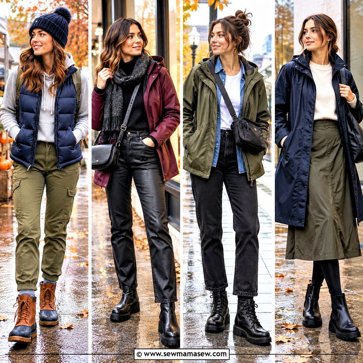 15 Fall Outfits for Rainy Days That Feel Cozy and Stylish