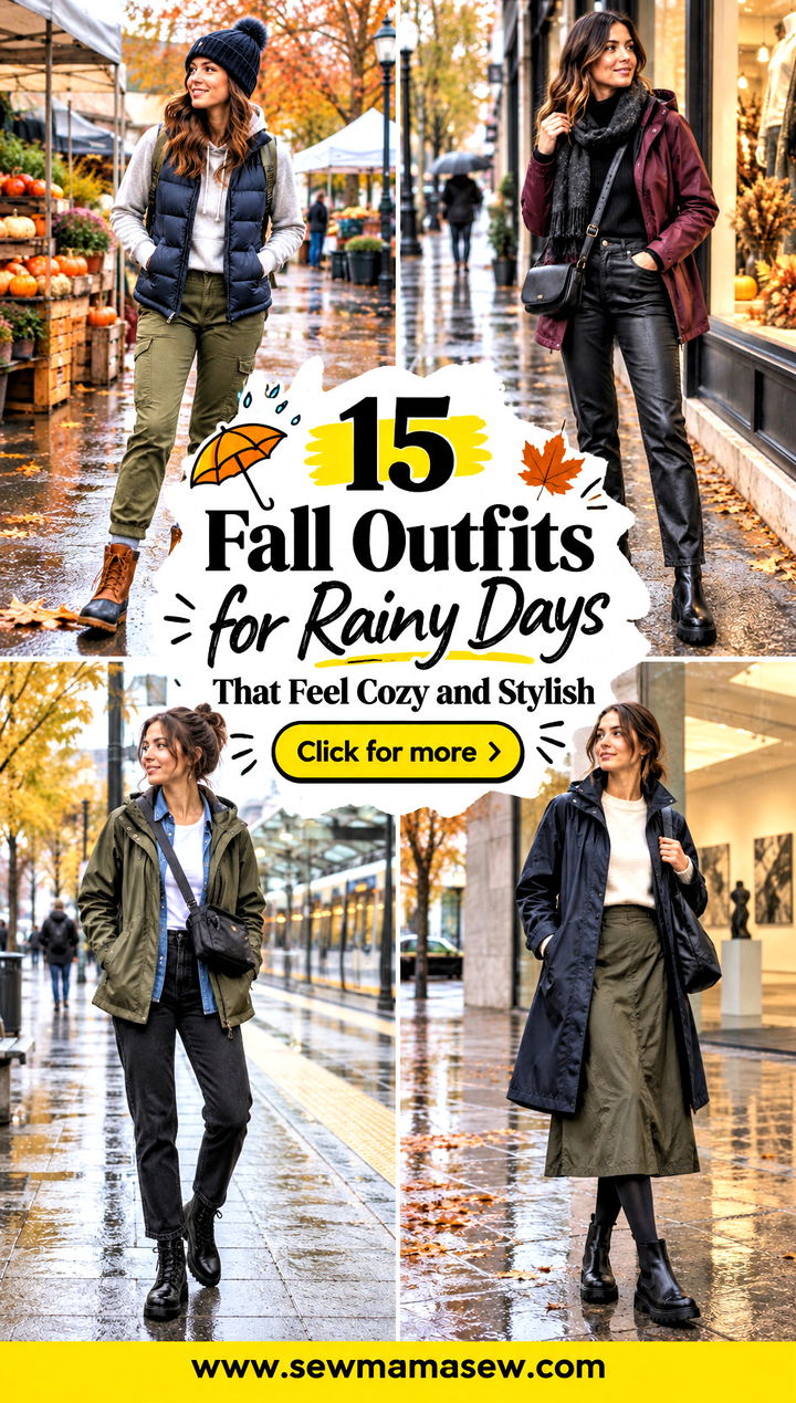 15 Fall Outfits for Rainy Days That Feel Cozy and Stylish - 15 Fall Outfits for Rainy Days That Feel Cozy and Stylish