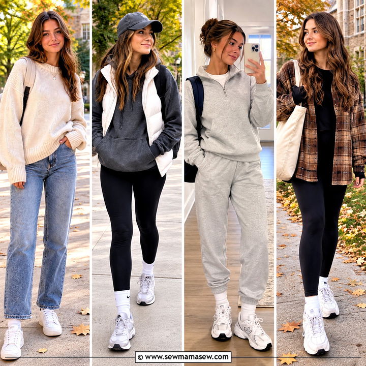 15 Fall Outfits for School Comfy Enough for All-Day Style