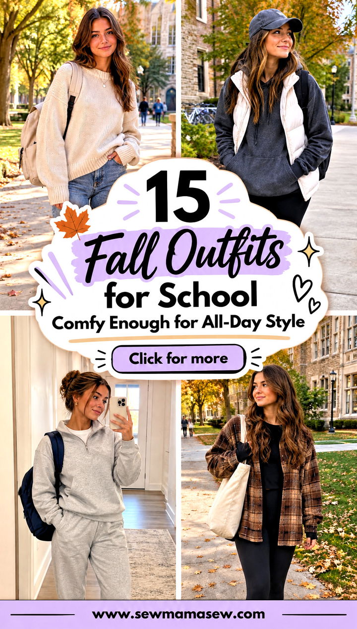 15 Fall Outfits for School Comfy Enough for All-Day Style - 15 Fall Outfits for School Comfy Enough for All-Day Style