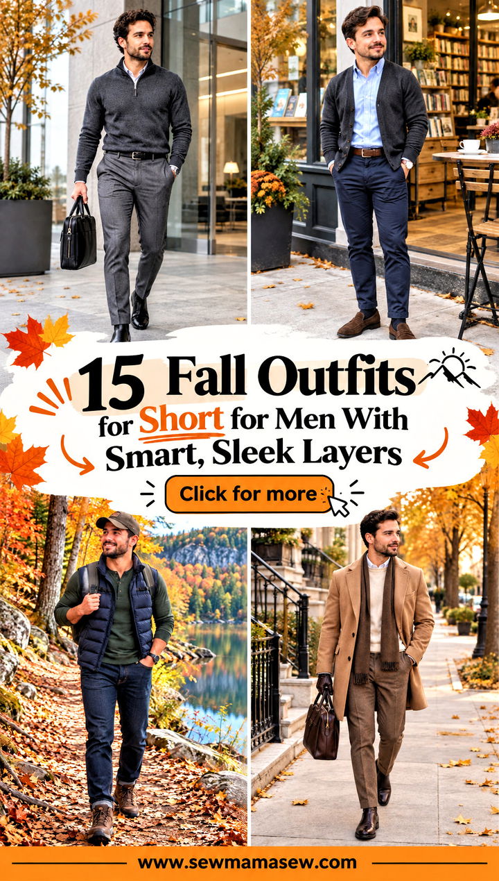 15 Fall Outfits for Short for Men With Smart Sleek Layers - 15 Fall Outfits for Short for Men With Smart, Sleek Layers