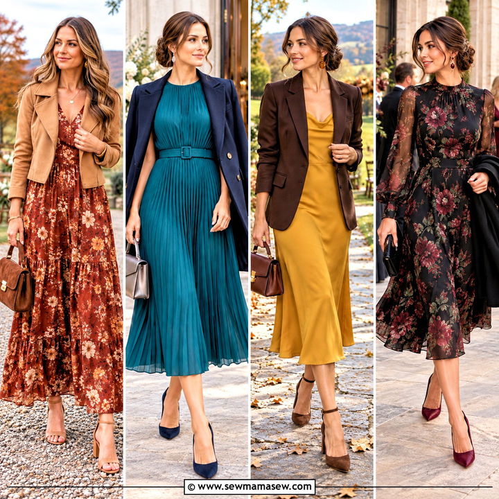 15 Fall Outfits for Wedding Guest Style With Elegant Charm