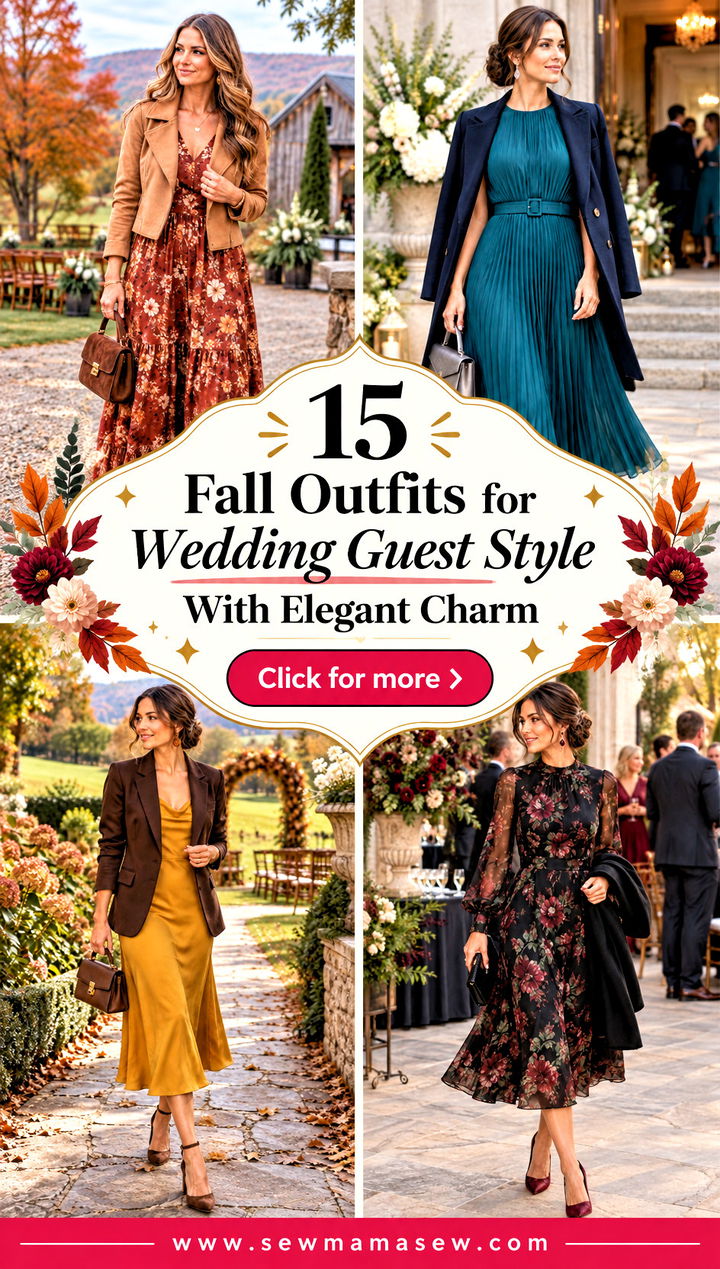 15 Fall Outfits for Wedding Guest Style With Elegant Charm - 15 Fall Outfits for Wedding Guest Style With Elegant Charm
