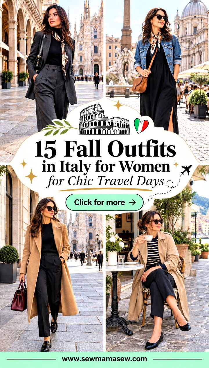 15 Fall Outfits in Italy for Women for Chic Travel Days - 15 Fall Outfits in Italy for Women for Chic Travel Days