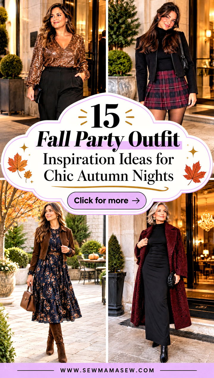 15 Fall Party Outfit Inspiration Ideas for Chic Autumn Nights - 15 Fall Party Outfit Inspiration Ideas for Chic Autumn Nights