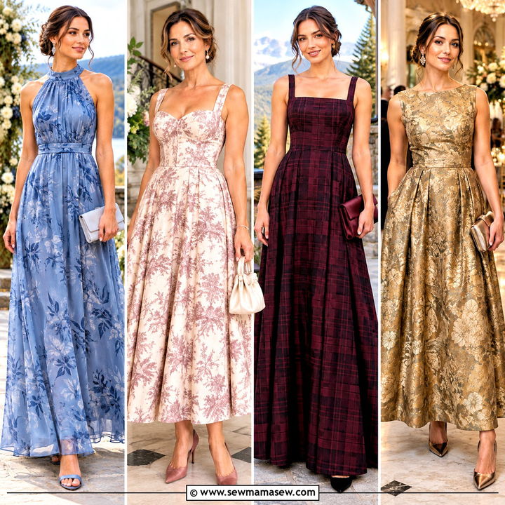 15 Fall Patterned Bridesmaid Dresses for Romantic Autumn Weddings