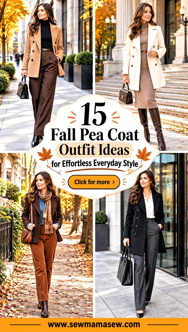 15 Fall Pea Coat Outfit Ideas for Effortless Everyday Style - 15 Fall Pea Coat Outfit Ideas for Effortless Everyday Style